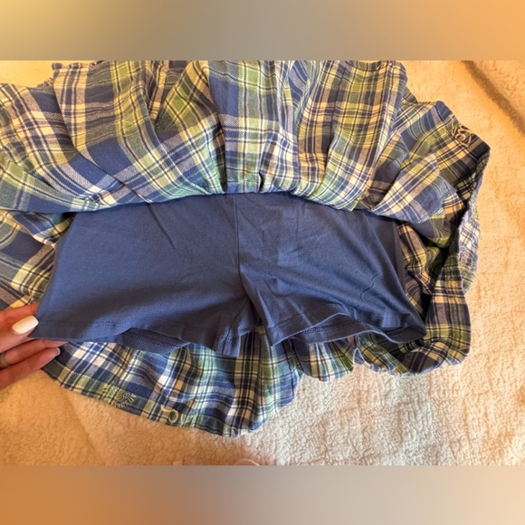 Disney Blue and Green Plaid Skort - Picture 2 of 3